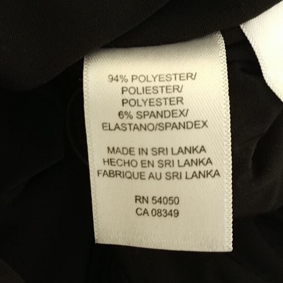 Nine West Black/Ivory Striped & Ovals Dress - Picture 7 of 8